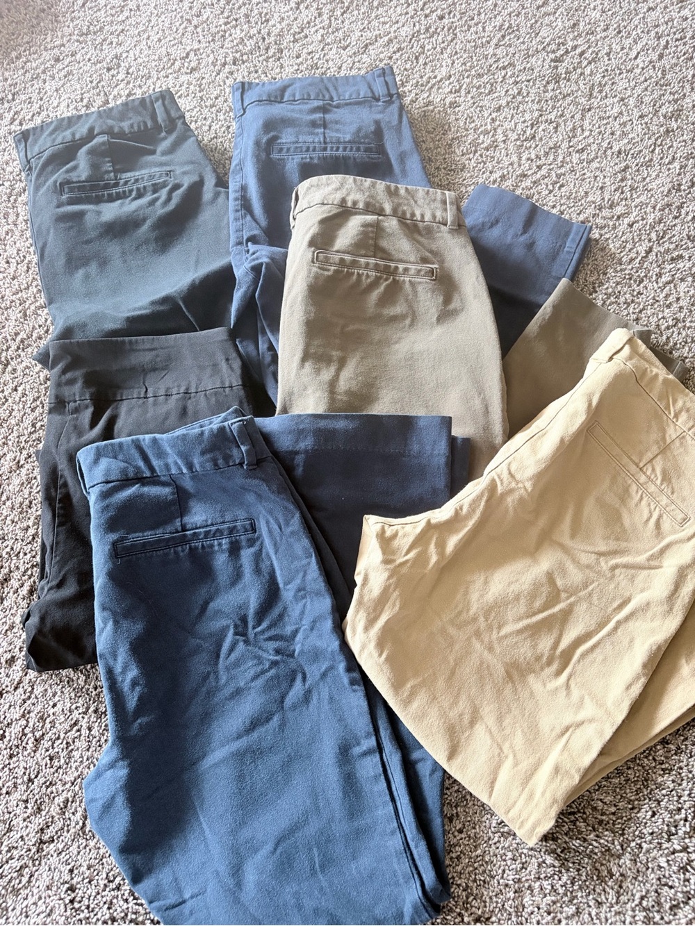 Old Navy Women’s Work Pants in Navy, Black, Gray, Tan, Cream